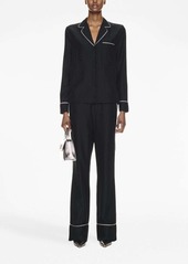 Off-White straight-leg pyjama-inspired trousers