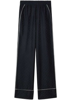 Off-White straight-leg pyjama-inspired trousers