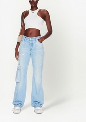 Off-White Toybox Painted wide-leg jeans