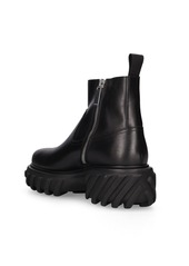 Off-White Tractor Motor Leather Ankle Boots