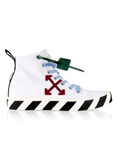 Off-White Vulcanized Mid-Top Sneakers
