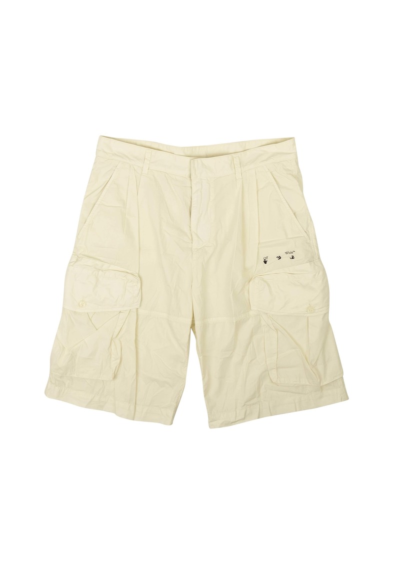 Off-White White OW Logo Utility Shorts