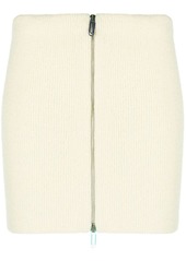 Off-White zip-front knit skirt
