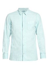 Officine Generale Crinkled Linen-Blend Shirt