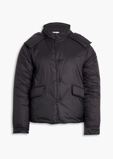 Officine Generale - Padded recycled shell hooded jacket - Black - L