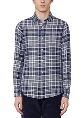 Officine Generale Giacomo Twill Long Sleeve Button Front Shirt
