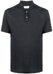 Officine Generale short-sleeve linen polo shirt