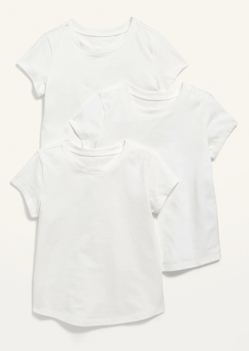 Old Navy Unisex 3-Pack Long & Lean Short-Sleeve T-Shirt for Toddler