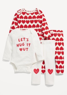 Old Navy 4-Piece Unisex Bodysuit and Leggings Set for Baby