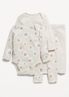 Old Navy 4-Piece Unisex Bodysuit and Leggings Set for Baby