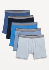 Old Navy Soft-Washed Built-In Flex Boxer-Brief Underwear 5-Pack -- 6.25-inch inseam