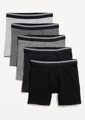 Old Navy Soft-Washed Built-In Flex Boxer-Brief Underwear 5-Pack -- 6.25-inch inseam