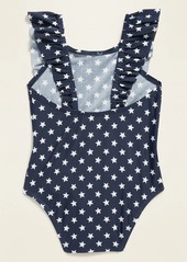 Old Navy Star-Print Ruffle-Strap Swimsuit for Toddler Girls