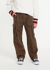 Old Navy Baggy Plaid Cargo Pants for Boys