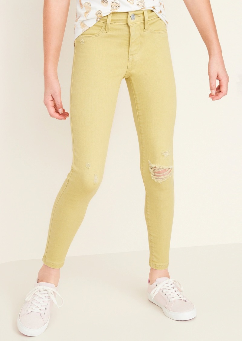old navy colored jeggings