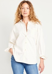 Old Navy Boyfriend Button-Down Jean Tunic