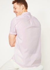 Old Navy Built-In Flex Dot-Print Everyday Short-Sleeve Shirt for Men