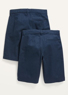 Old Navy Built-In Flex Straight Uniform Shorts 2-Pack for Boys (At Knee)