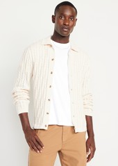 Old Navy Button-Down Cable-Knit Sweater