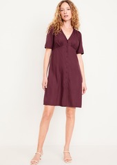 Old Navy Button-Down Crepe Mini Dress