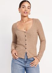 Old Navy Button-Down Pointelle Top