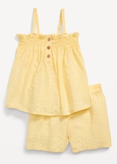 Old Navy Button-Front Cami Top and Shorts Set for Toddler Girls