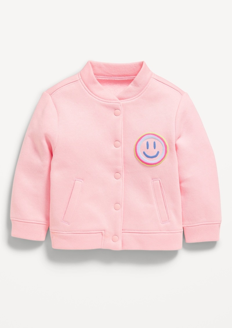 Old Navy Button-Front Graphic Bomber Jacket for Baby