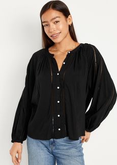 Old Navy Button-Down Boho Blouse