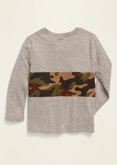Old Navy Unisex Camo-Block Long-Sleeve Tee for Toddler