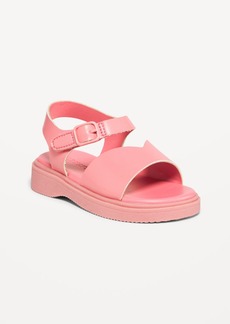 Old Navy Chunky Faux-Leather Sandals for Toddler Girls