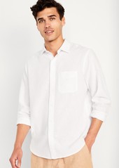 Old Navy Classic Fit Everyday Linen-Blend Shirt