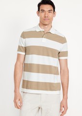 Old Navy Classic Fit Striped Pique Polo