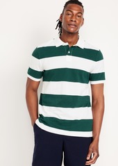 Old Navy Classic Fit Striped Pique Polo