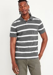 Old Navy Classic Fit Striped Pique Polo