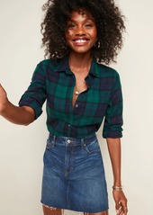 Old Navy Classic Plaid Flannel Shirt for Women
