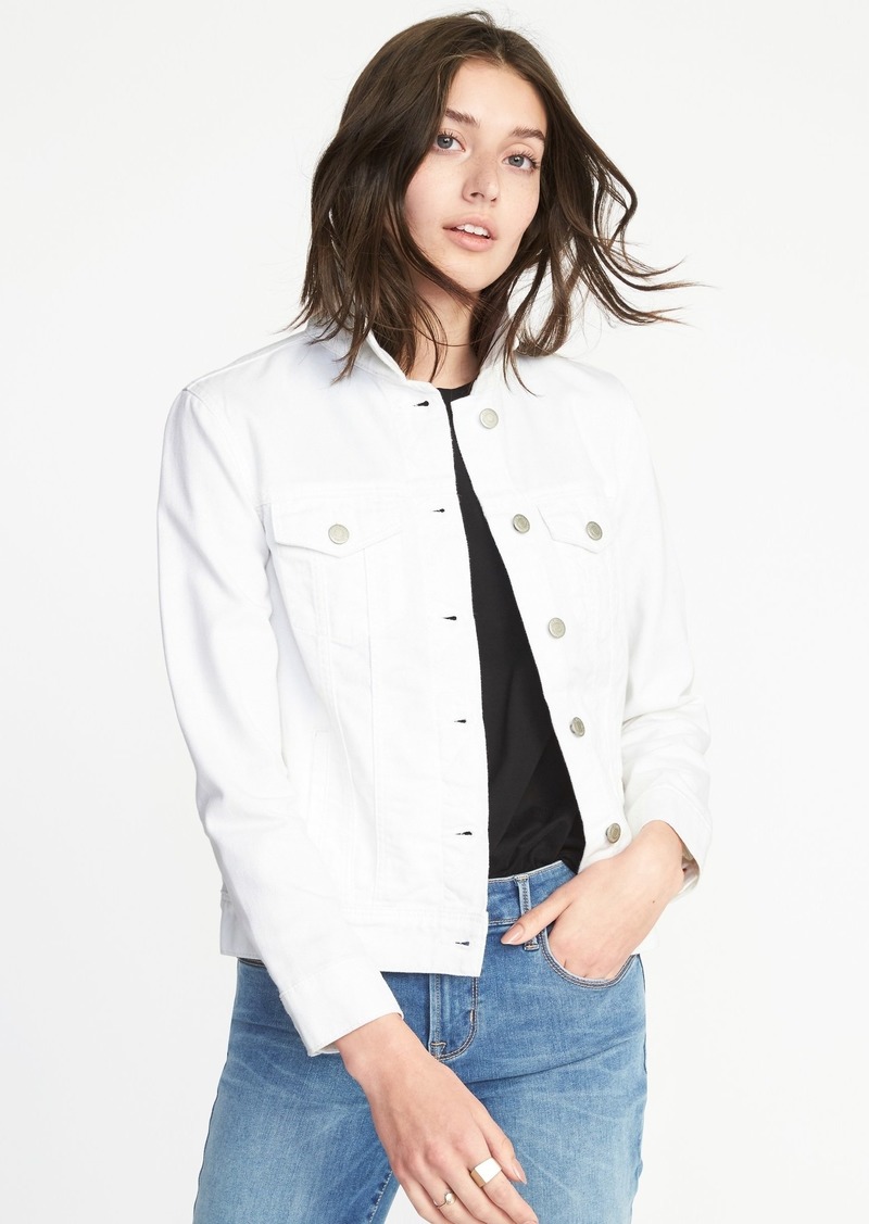 Clean-Slate White Denim Jacket for Women - On Sale for $24.97