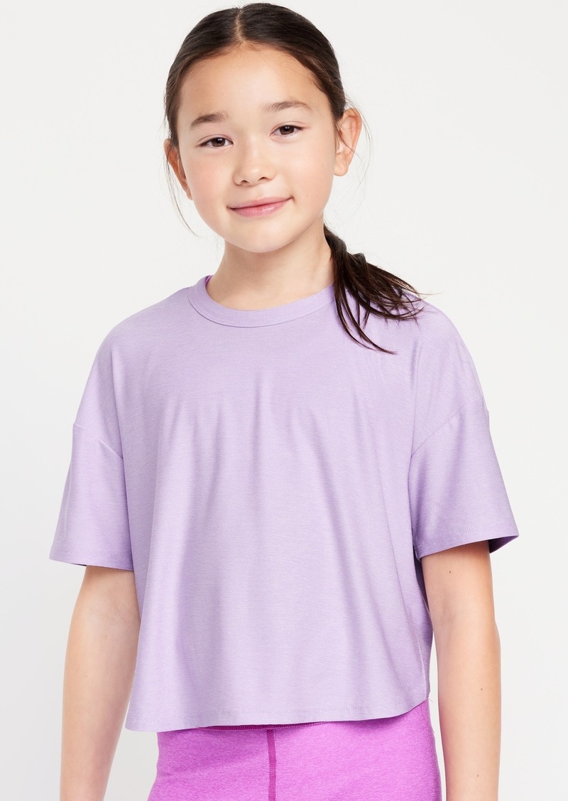 Old Navy Cloud 94 Soft Go-Dry Cool Cropped T-Shirt for Girls