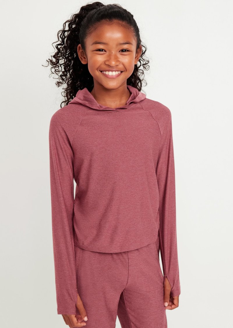 Old Navy CloudMotion Side-Ruched Hoodie for Girls