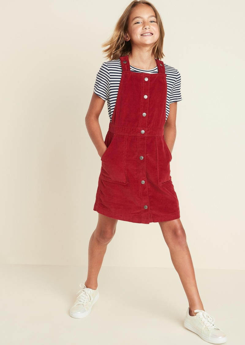 corduroy overall dress old navy