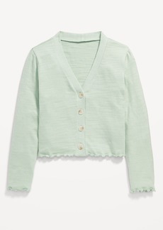 Old Navy Cozy Cropped Button-Front Cardigan Sweater for Girls