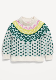 Old Navy Cozy Fair Isle Pullover Sweater for Toddler Girls