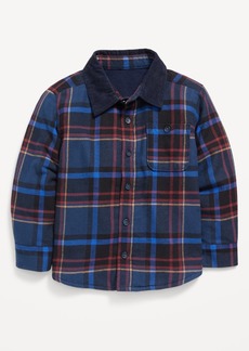 Old Navy Cozy Flannel Microfleece-Lined Pocket Shirt for Toddler Boys