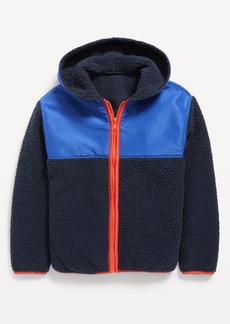 Old Navy Cozy Hooded Sherpa Zip-Front Jacket for Boys