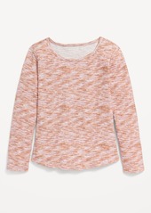 Old Navy Cozy Long-Sleeve Pointelle-Knit T-Shirt for Girls