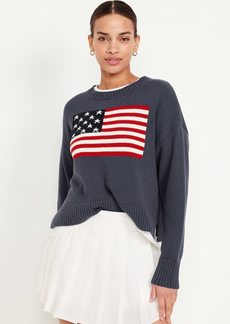 Old Navy Crew-Neck Flag Sweater
