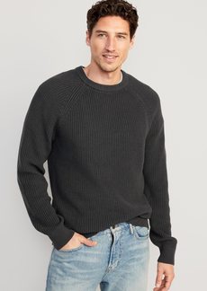 Old Navy Crew-Neck Shaker-Stitch Sweater