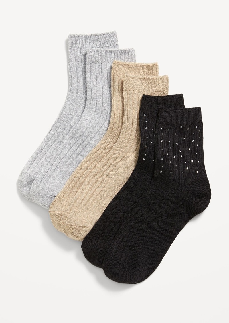 Old Navy Crew Socks 3-Pack for Women