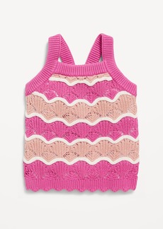 Old Navy Crochet-Knit Cami Sweater for Toddler Girls