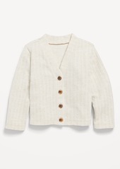 Old Navy Cropped Button-Front Cardigan Sweater for Toddler Girls