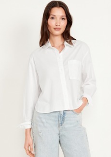 Old Navy Cropped Loose Button-Down Shirt